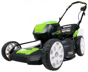 trimmer (lawn mower) Greenworks GLM801600 Photo review